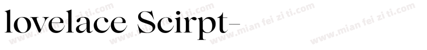 lovelace Scirpt字体转换
